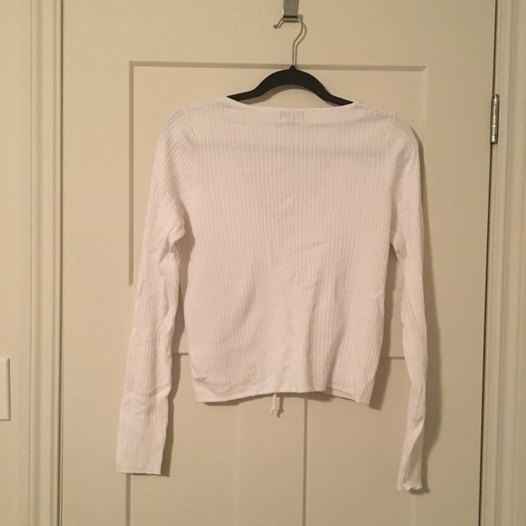 Dynamite Tie Ruched Shirt - Picture 2 of 4